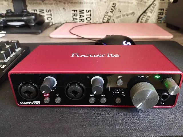 Focusrite Scarlett 2i2 3ºa Geração FALSIFICADA