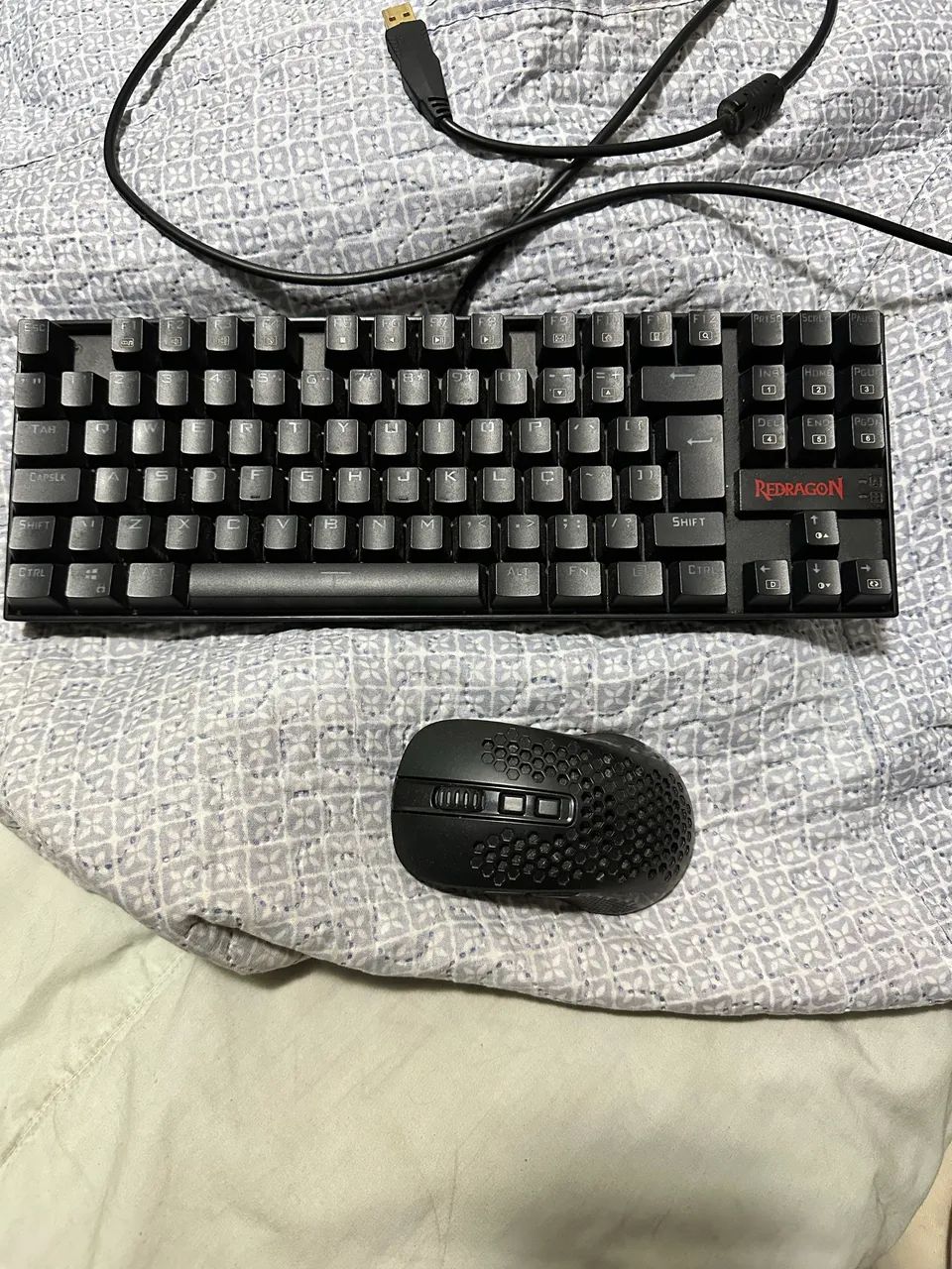 Kit mouse e teclado red dragon 