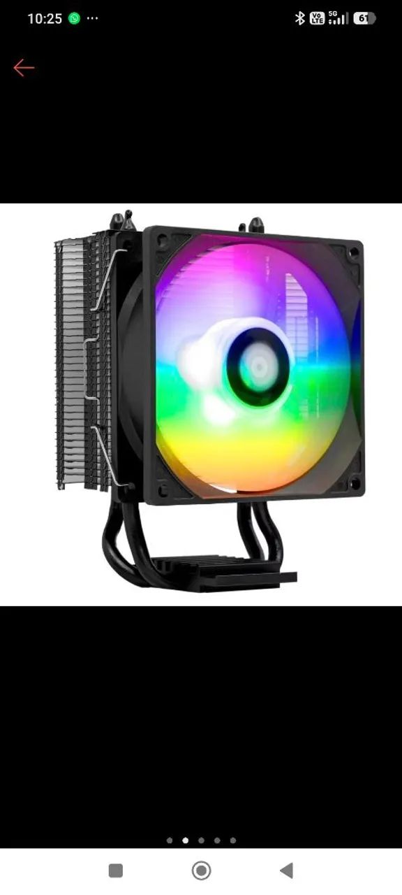 Cooler Para Processador Pichau Sage C2, ARGB, 92mm, PG-SGARGB-01 - Foto 2
