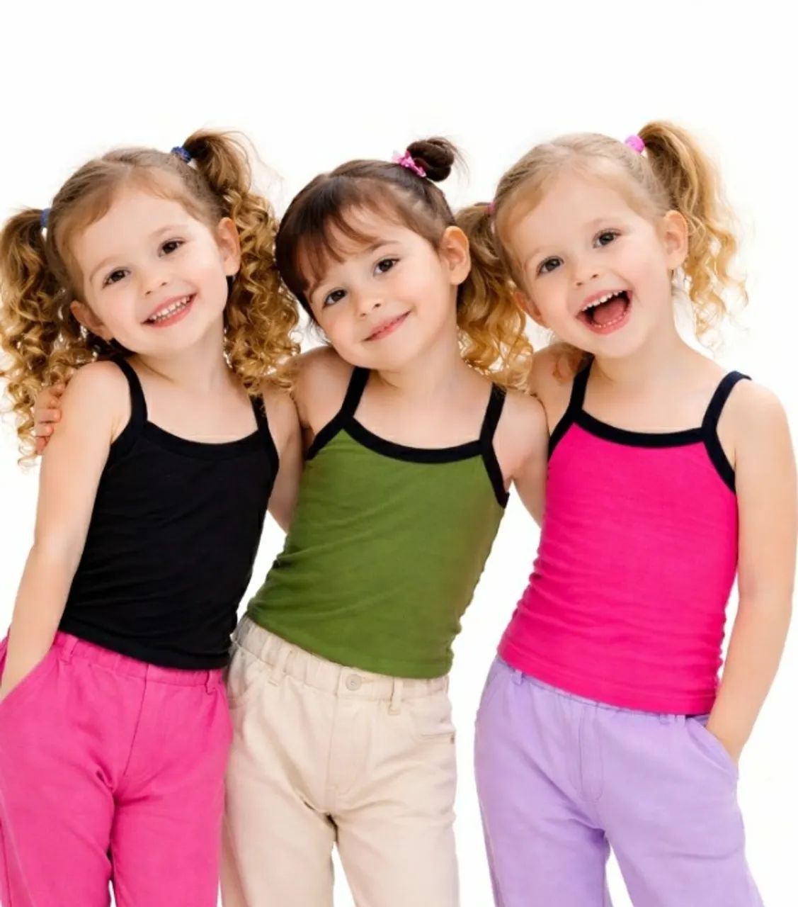 KIT COM 3 REGATAS ALCINHA INFANTIL