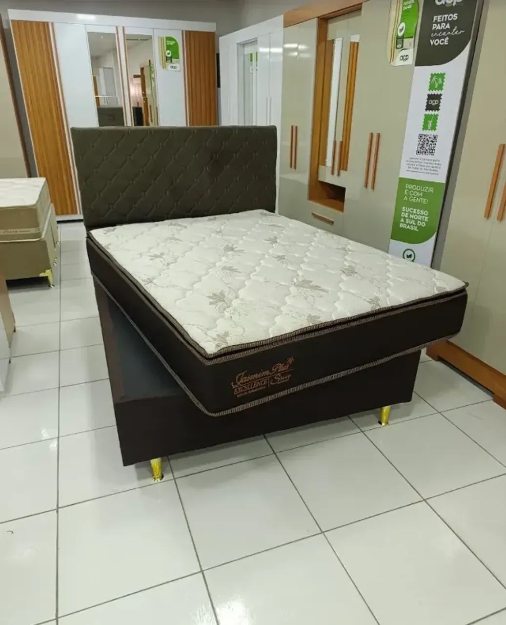 Cama Box Casal Excellence com Pillow Top (Base + Colchão) Separado - Foto 4