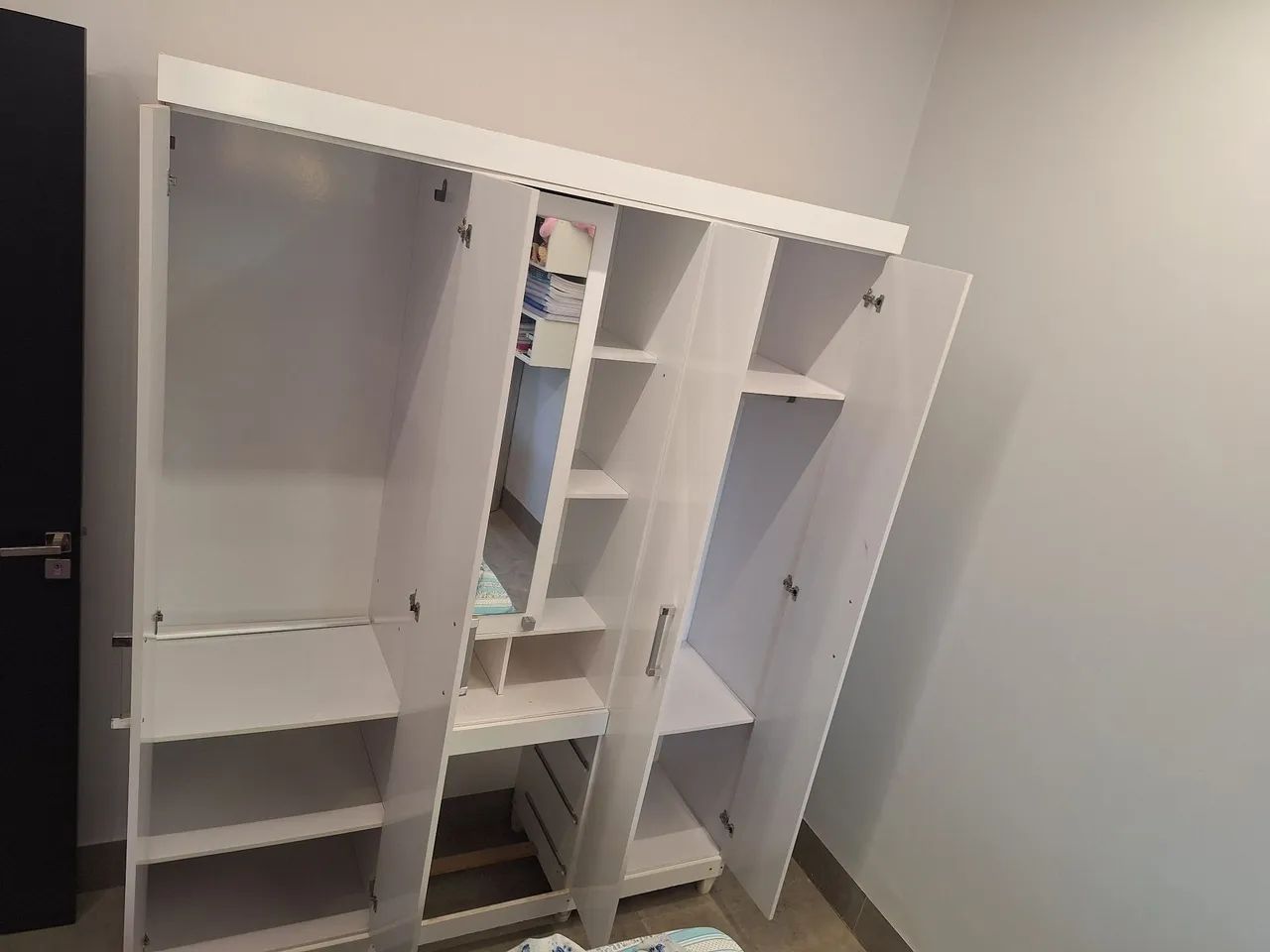 Guarda Roupa Solteiro 2 portas - Branco - Foto 4