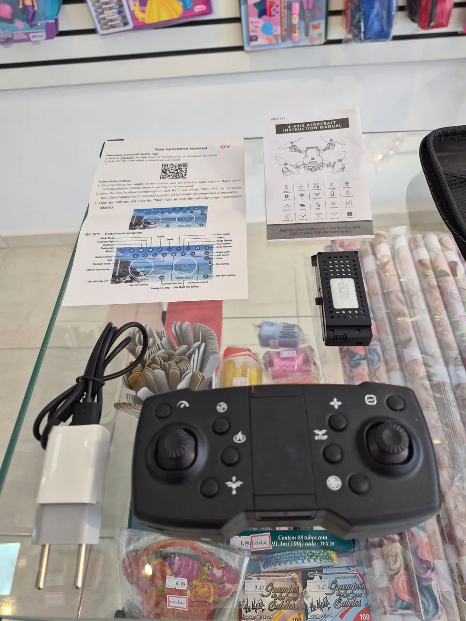 Drone E88/E58 HD Dobrável com Câmera 8K, Controle, Maleta e Acessórios - Completo! - Foto 3