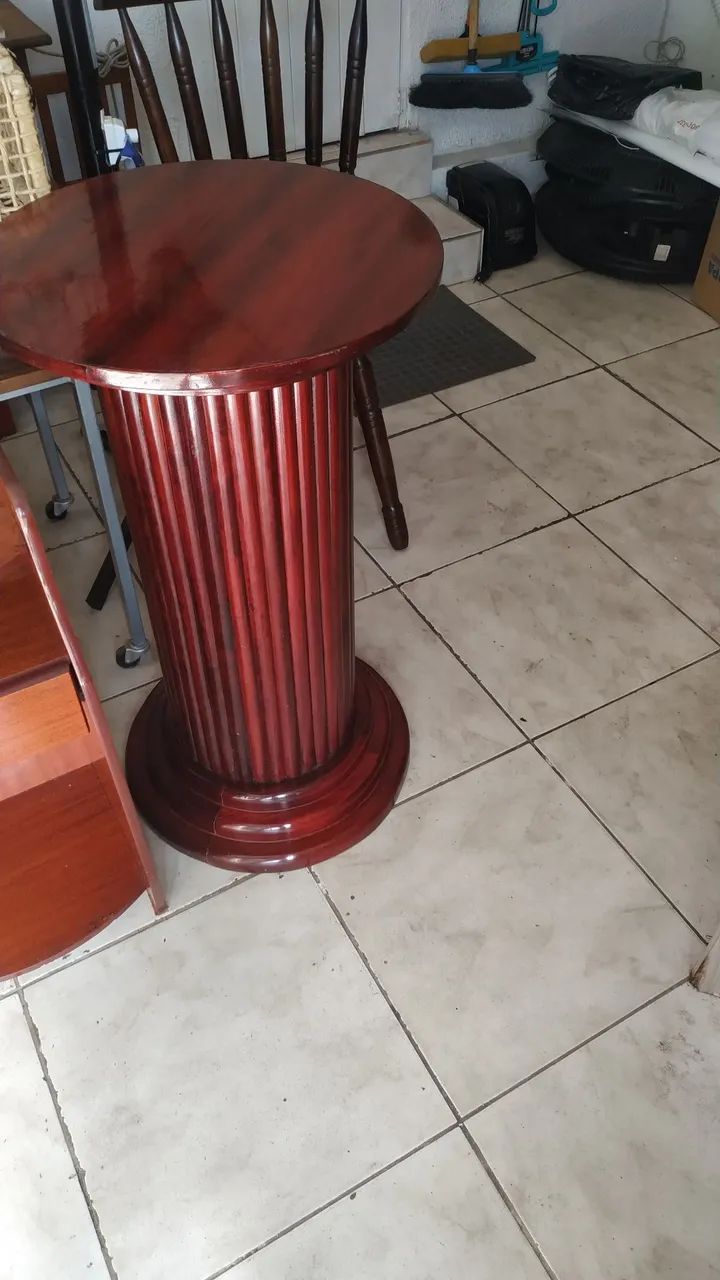 Pedestal madeira mogno - Foto 3