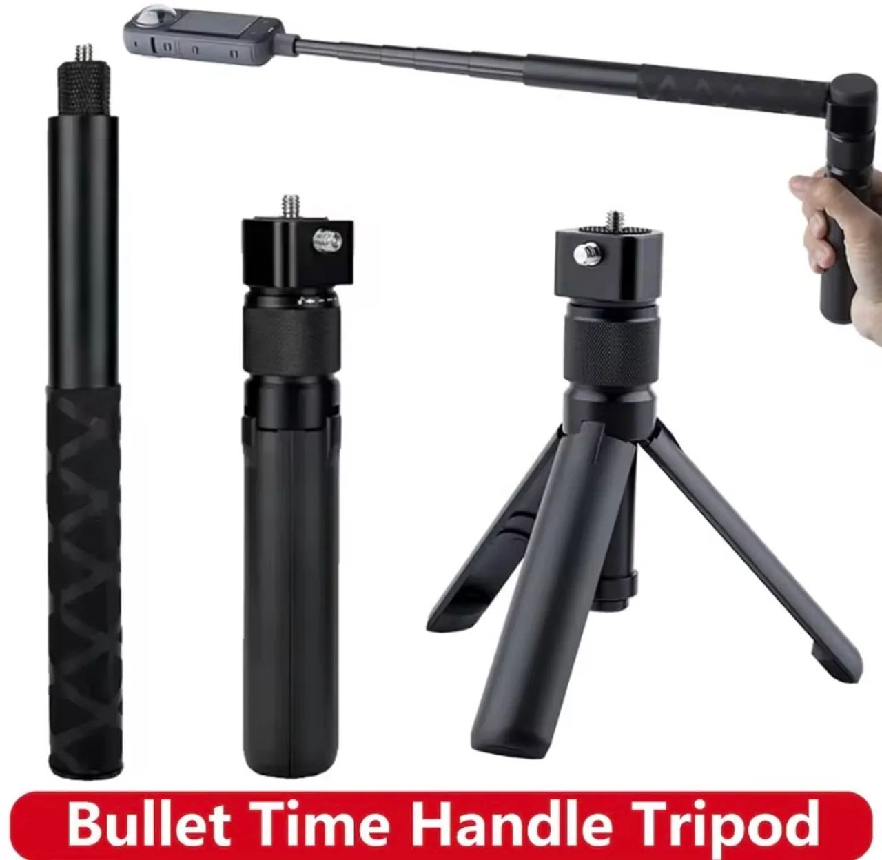 Bastão com Tripé Giratório para Insta 360