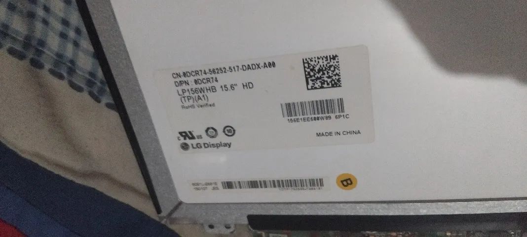 Tela Para Notebook 15.6 Lp156whb (tp) (a1)  - Foto 2