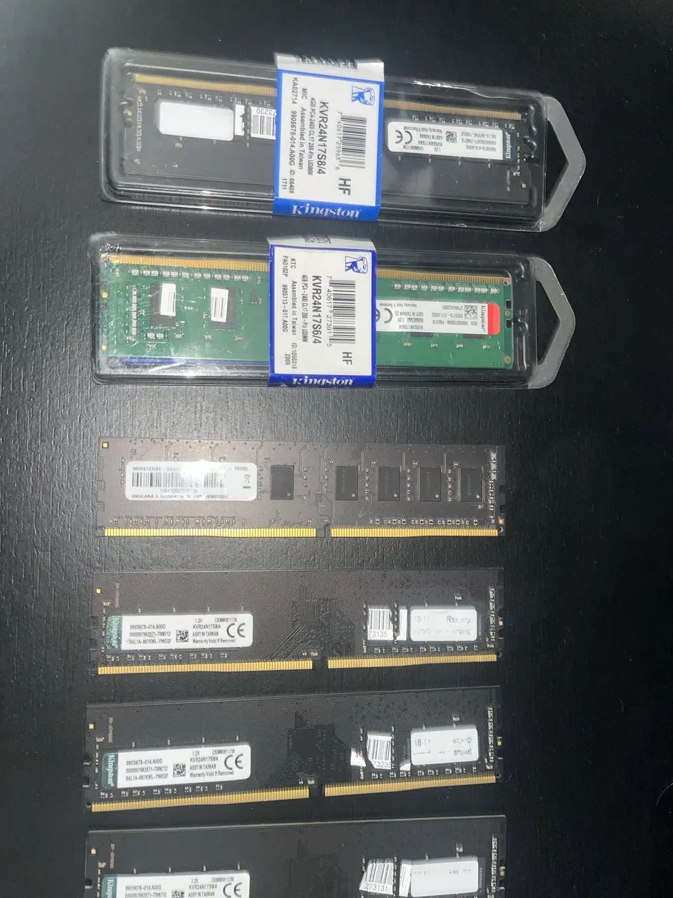 6 Memórias Ram DDR4 4GB 