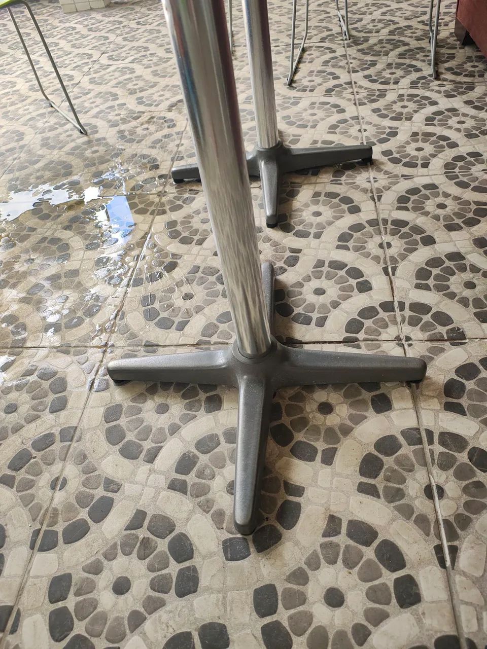 Mesa de mármore pés de alumínio  - Foto 3