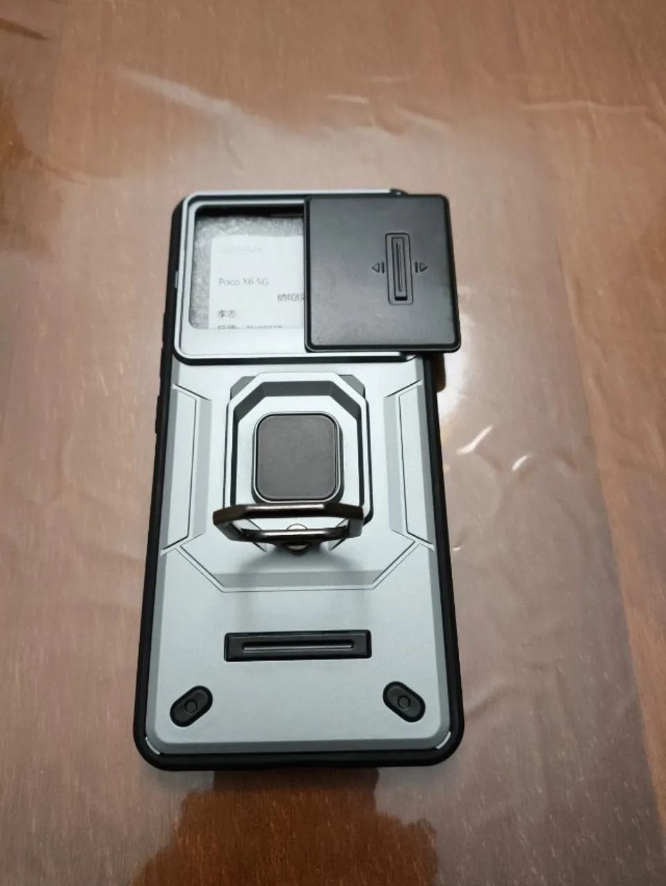 Capa couro e militar Poco X6 5G/Redmi Note 13 Pro 5G - Foto 4
