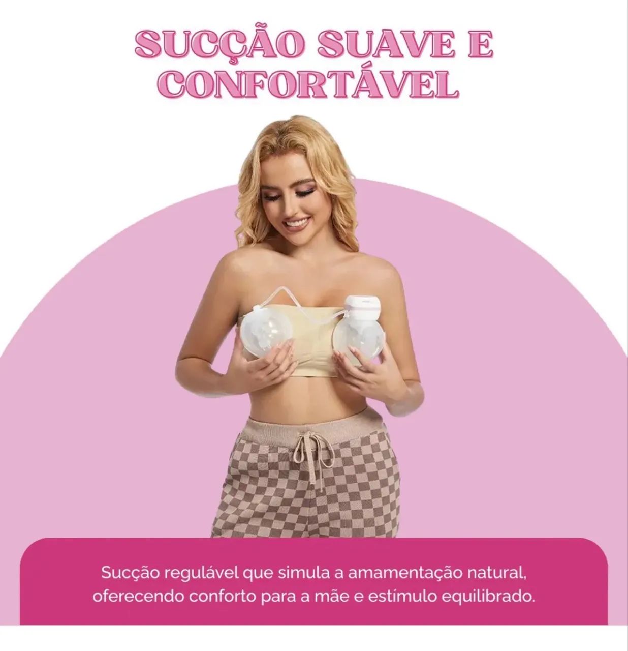Bomba Extratora de Leite Materno Babuu - Mãos Livres | Praticidade e Conforto - Foto 5