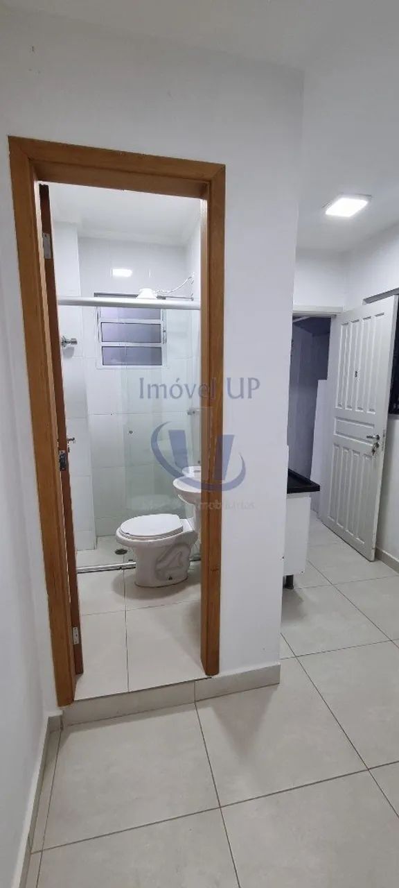 Quarto com cozinha conjugada, banheiro com box . Área de serviço privativo - Foto 5