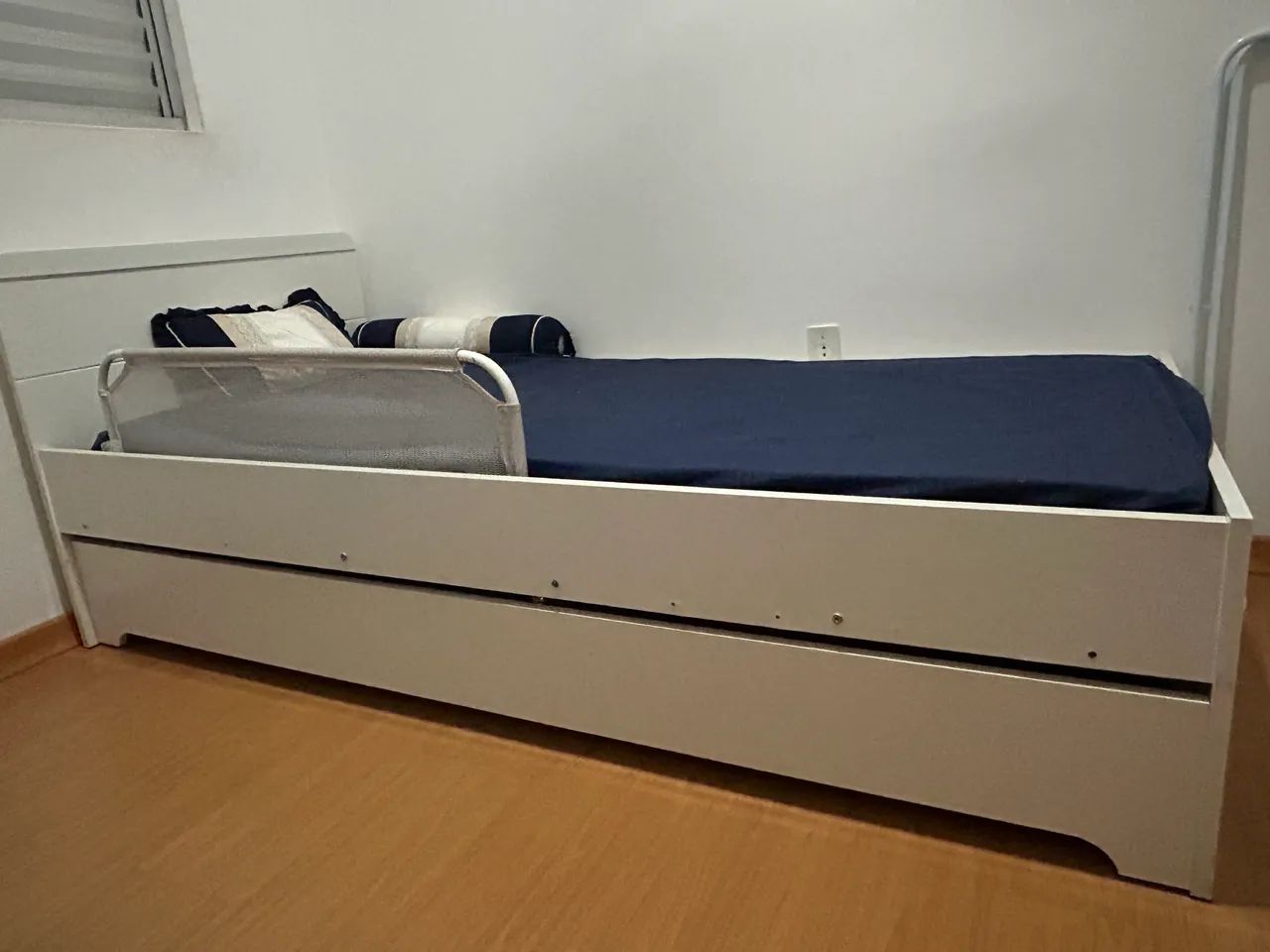 Cama juvenil com cama auxiliar - tamanho solteiro  - Foto 2