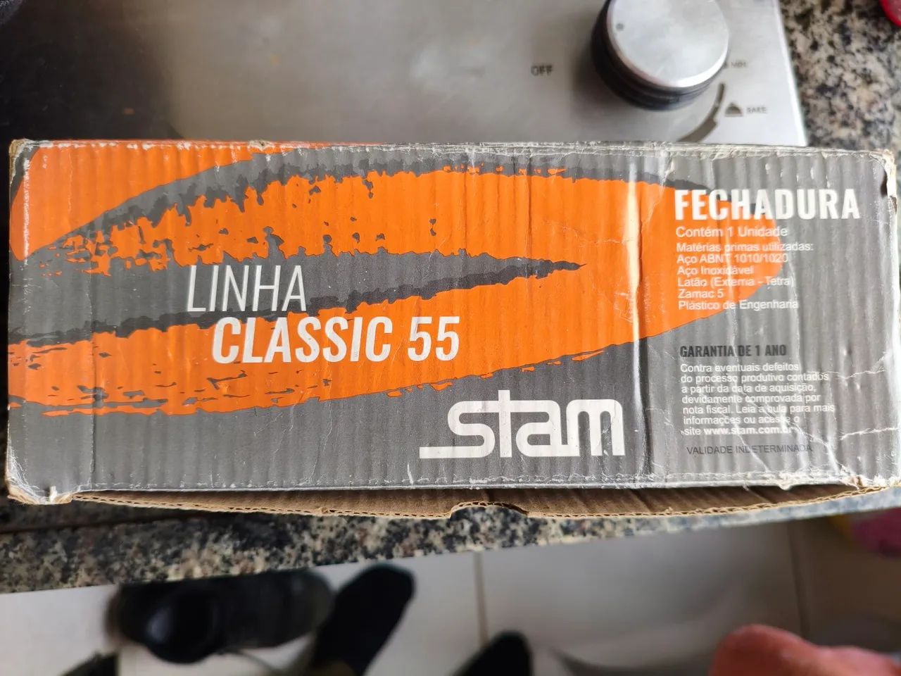 Fechadura Stam Classic Cromada Quadrada - Foto 3