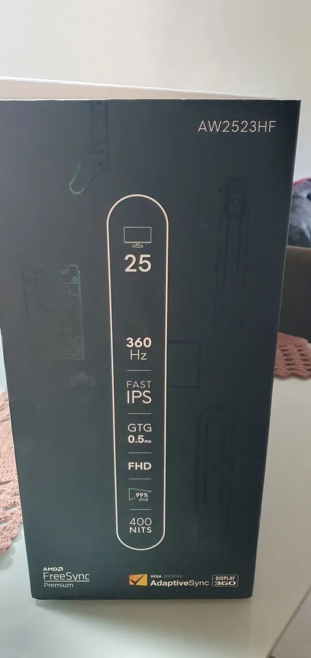  alienware 360hz troco em iphone ou notebook gamer - Foto 4