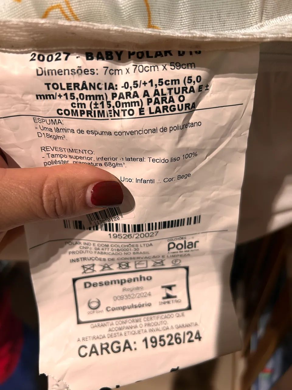 colchão infantil para mini berço  - Foto 4