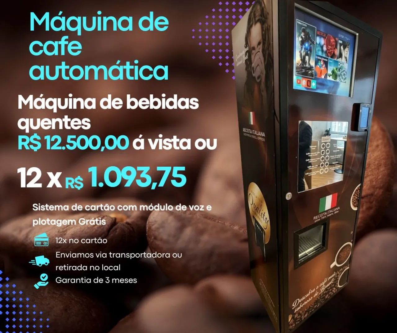 Vending machine café - Máquina de café 