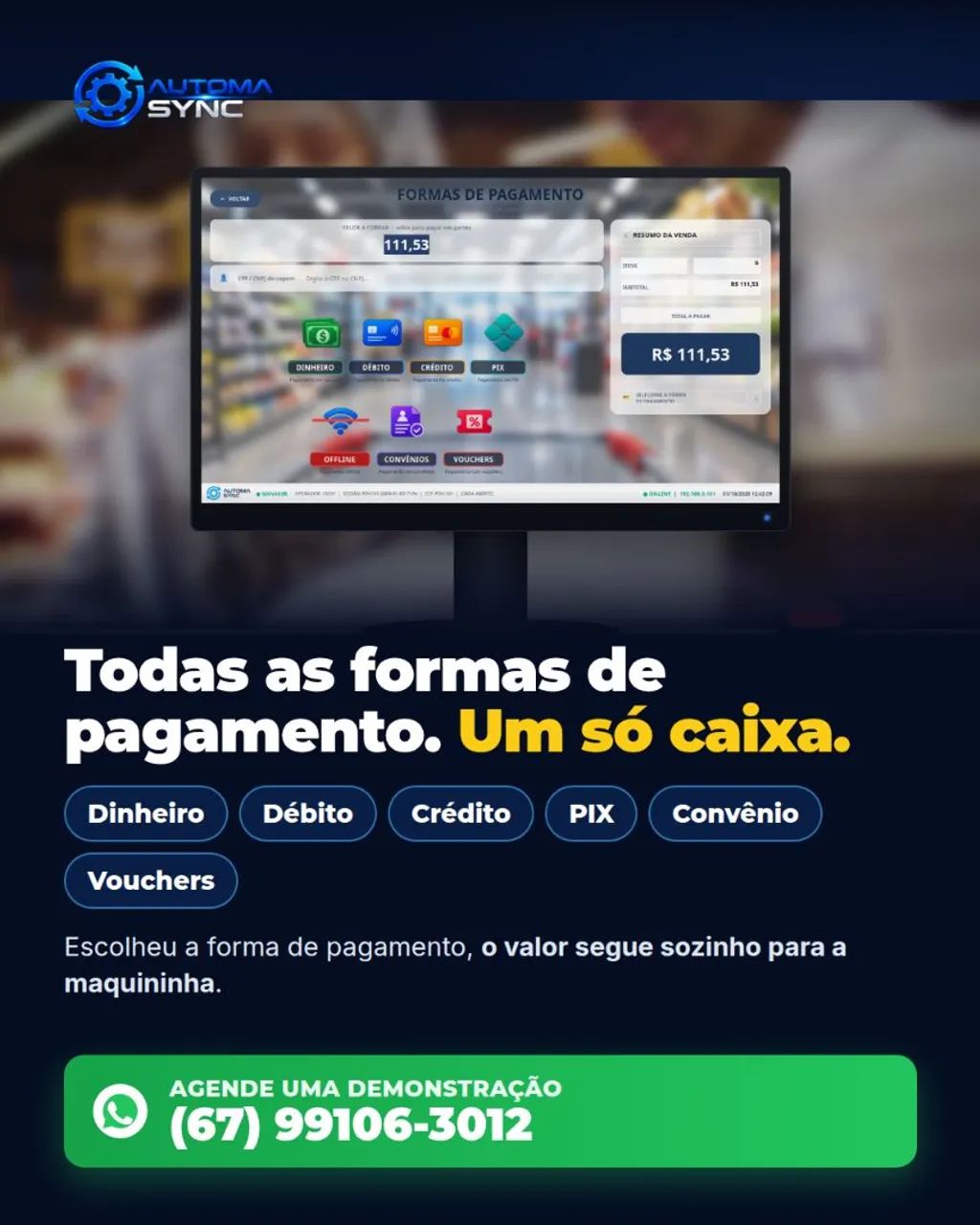 SISTEMA DE CAIXA PARA SUPERMERCADOS  - Foto 2