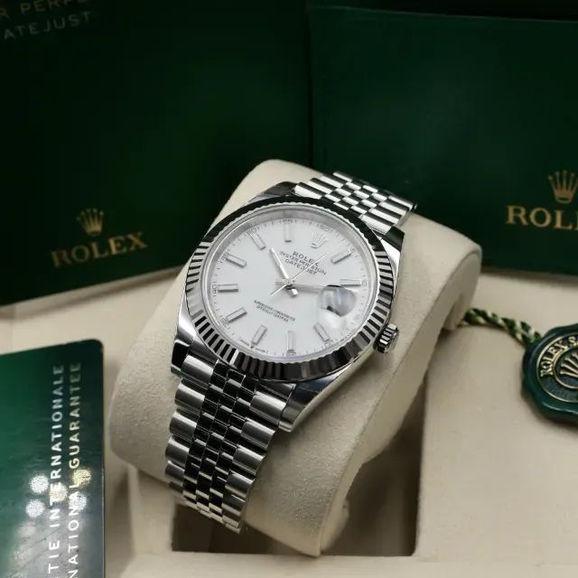 Rolex Date Just Branco Eta 3035 Automático Premium - Foto 2
