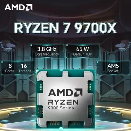 Novo - Processador AMD Ryzen 7 9700X OEM AM5 CPU DDR5