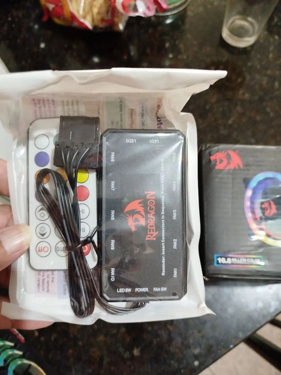 Kit com 2 Ventoinhas Redragon GC-F011 RGB (120mm) - Foto 2