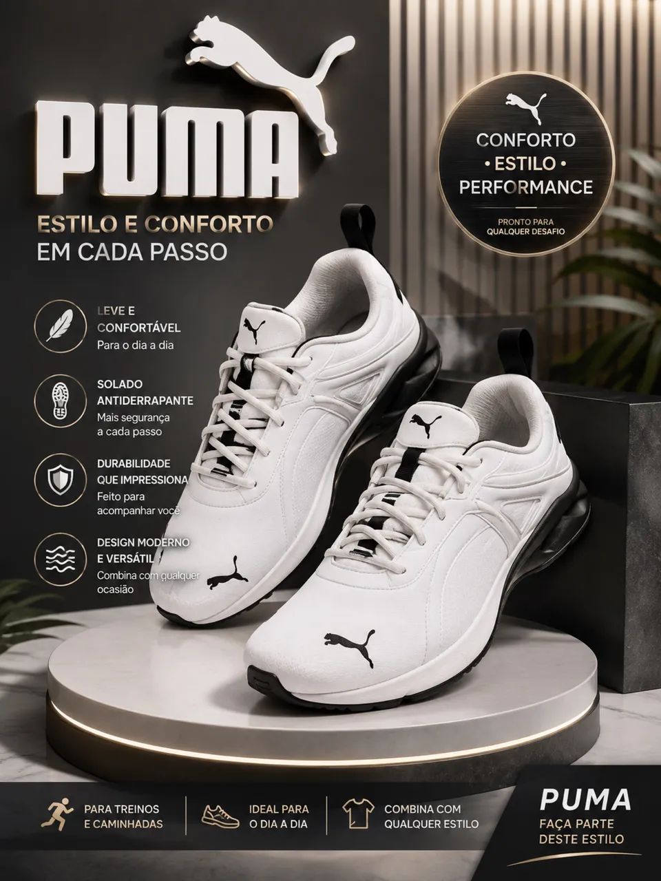 Tênis puma branco 