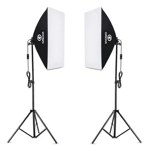 Kit de Iluminação Softbox 50x70 Duplo para fotografia