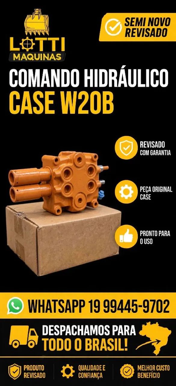 Comando hidráulico case w20b 