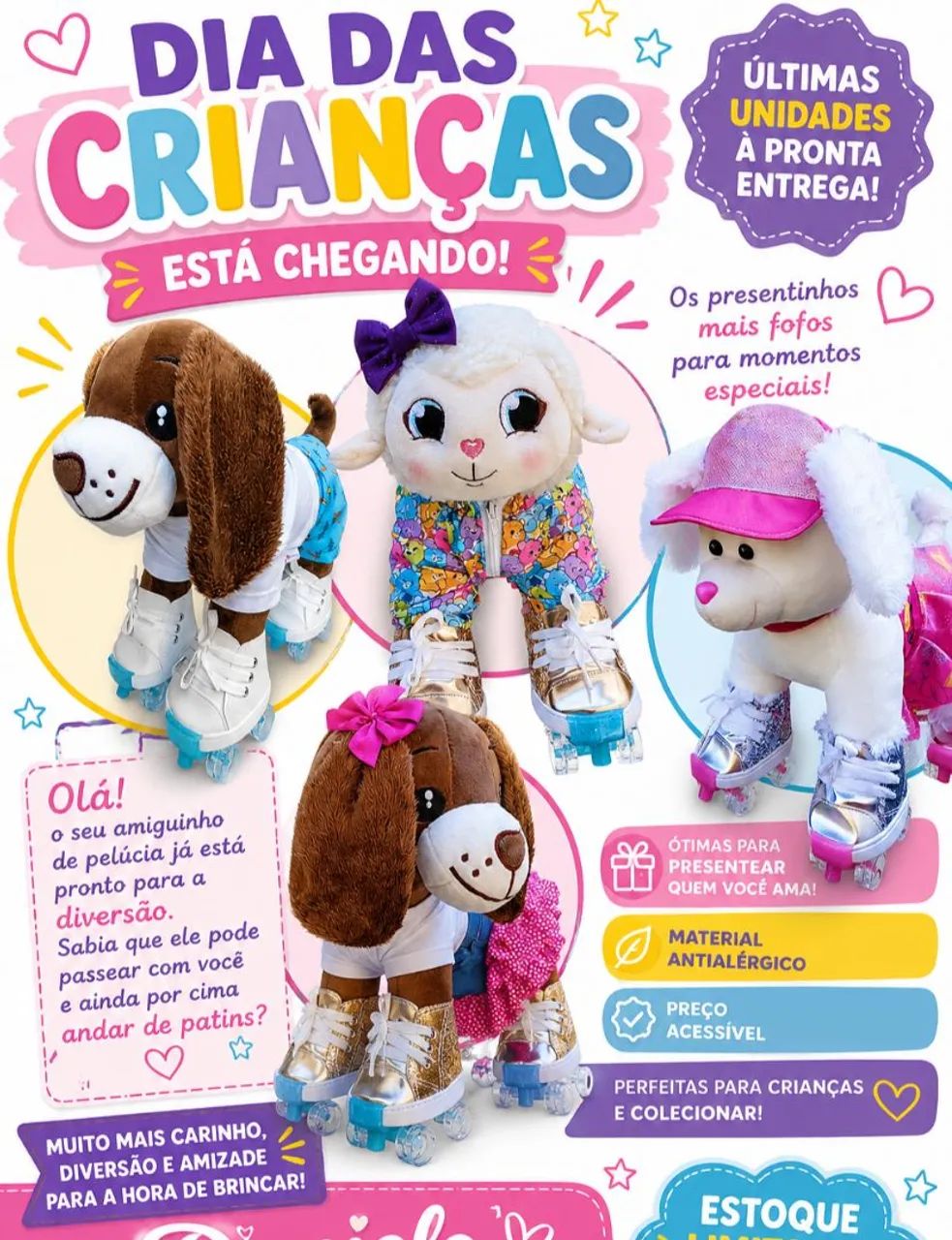 Pelúcias Criamigos 