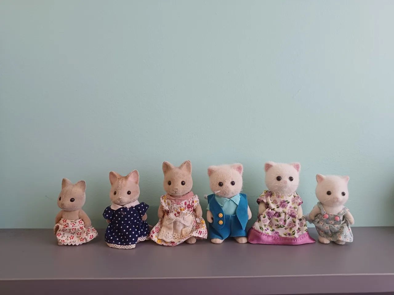 Lote de 6 gatos sylvanian families 