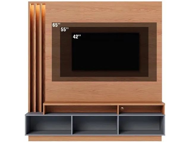 Estante para TV Colibri Marrom - Foto 3