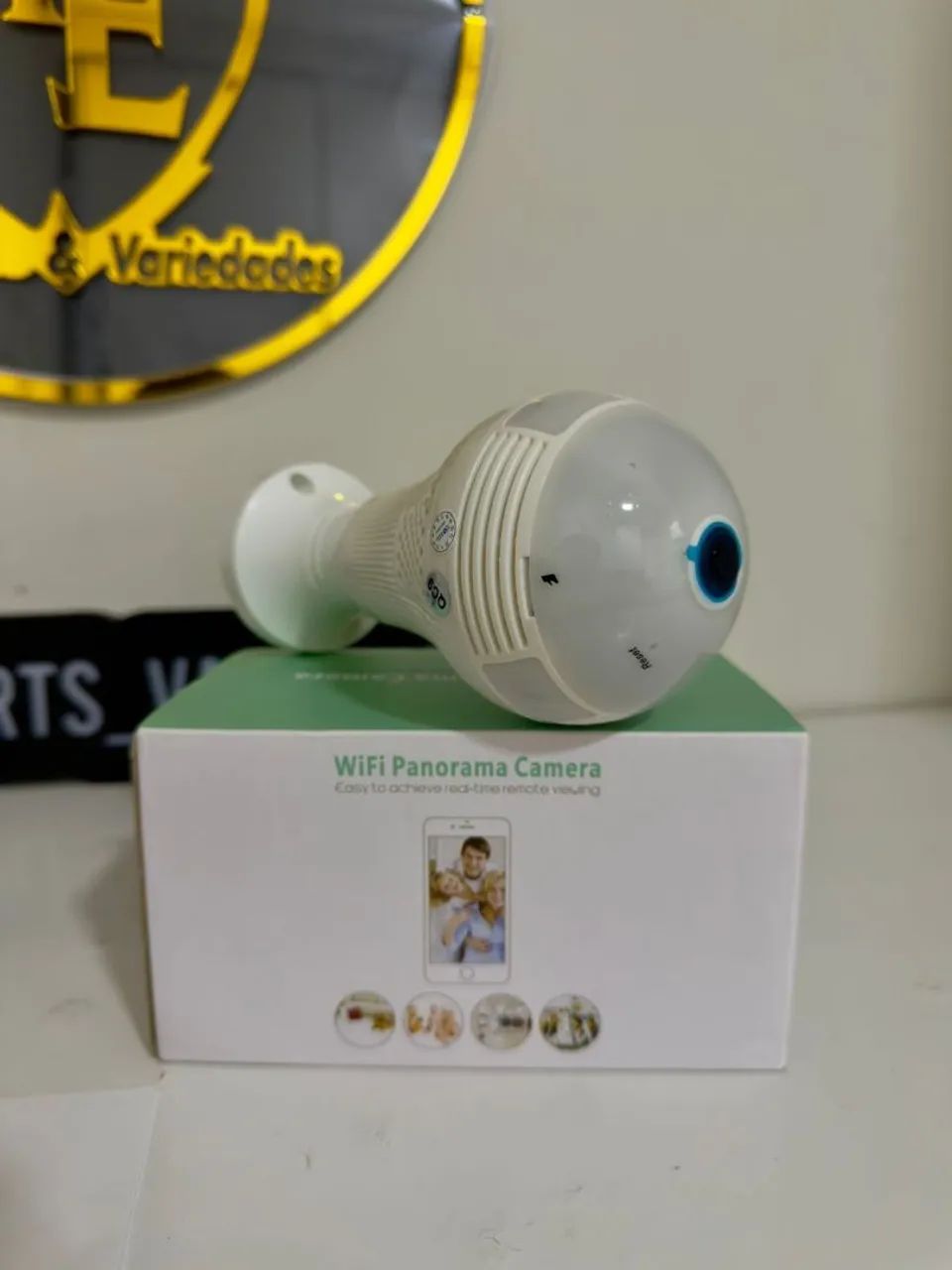 Lampada câmera wifi 360 - Foto 5