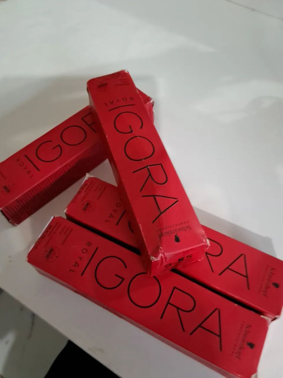 Kit 4 tintas Igora 9.55 (Loiro dourado) - Foto 3