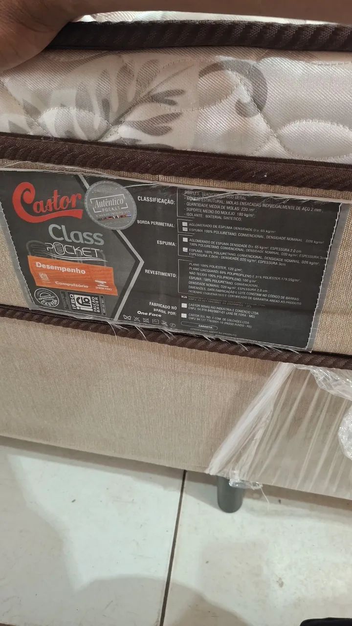 CAMA BOX SUPER KING CASTOR CONSERVADA  - Foto 4