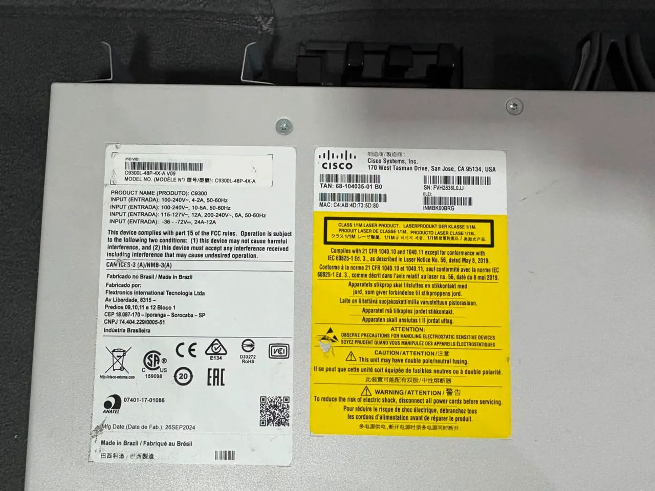 Switch Cisco Catalyst 9200l Com 48 Portas Gigabit Poe+ - Foto 3
