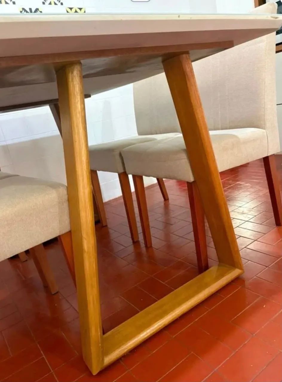 MESA COM 4 CADEIRAS 1,40 x 0,90 m - Foto 2