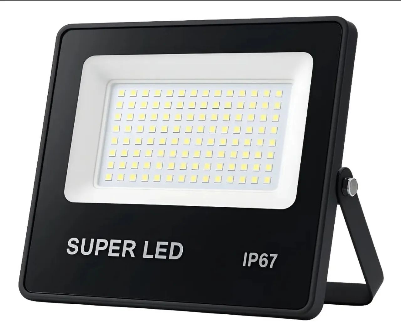 Refletor Led 300w Premium Fachada Jardim Garagem 127/220v Preto Branco-frio