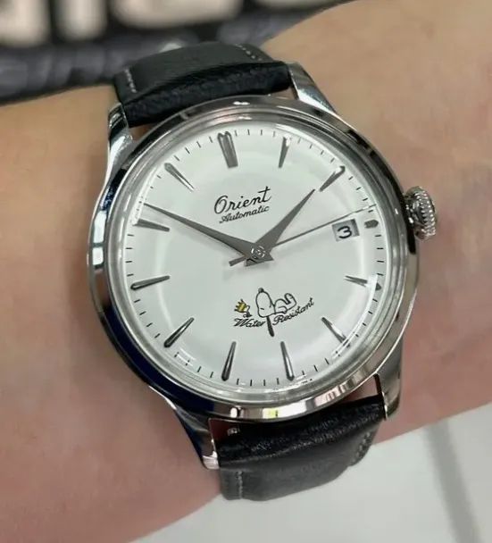 Orient Automático Bambino Peanuts 75th Anniversary RAAC0M16S30B Snoopy - Foto 4