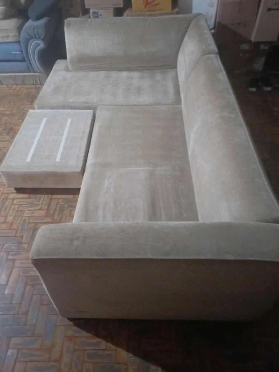 Sofá de canto modulado bege  - Foto 2