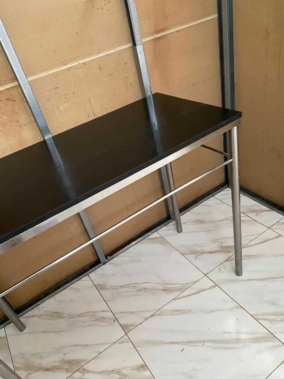 Mesa base inox em cima mármore  - Foto 4