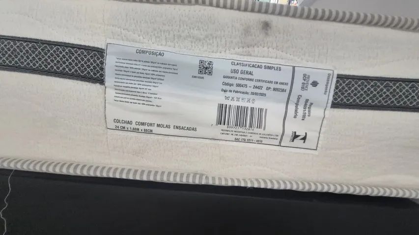 Reconflex Cama Box Solteiro com Colchão de Molas Ensacadas + Auxiliar de Espuma - Foto 4