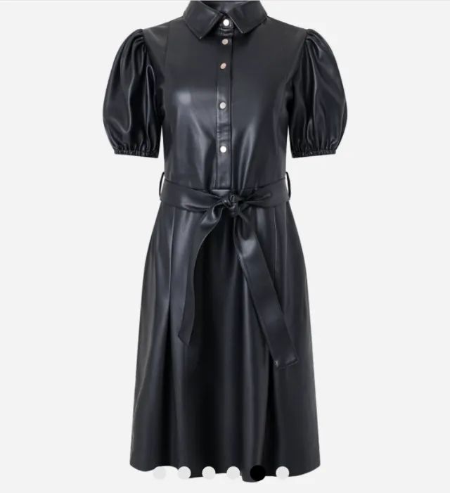 Vestido em PU A-Collection Renner Tam P