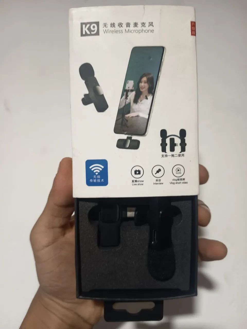 Microfone de lapela 