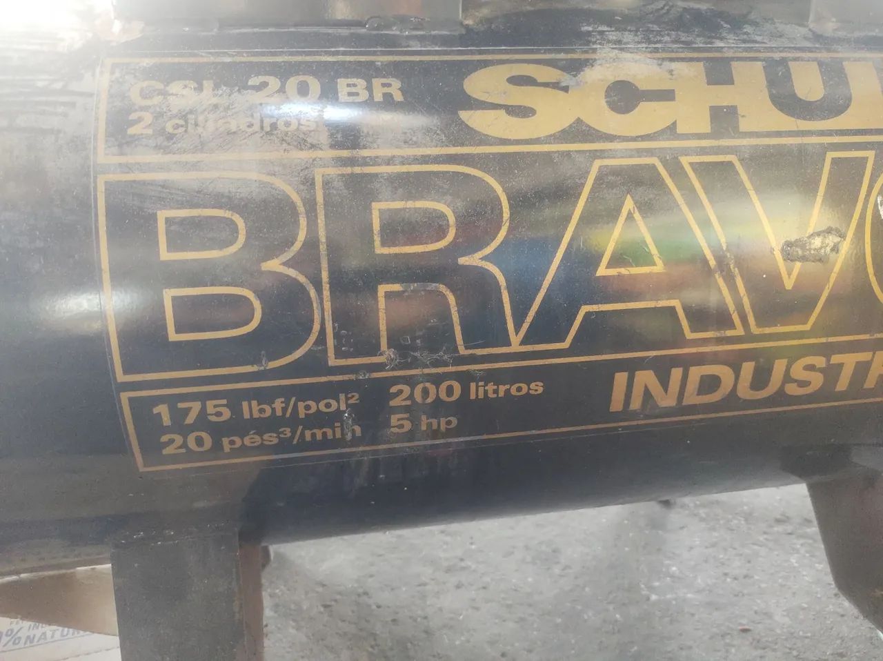 Compressor 200 litros Schulz bravo 