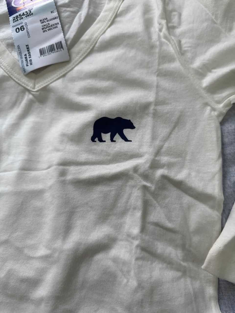 Pijama Kid Xadrez TAM 06  - Foto 3