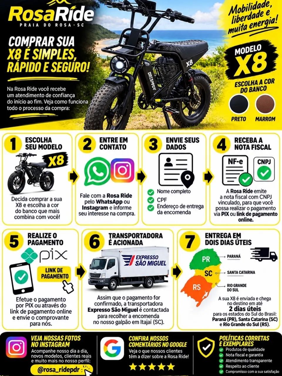 Bike Elétrica X8 1000wts - Foto 4