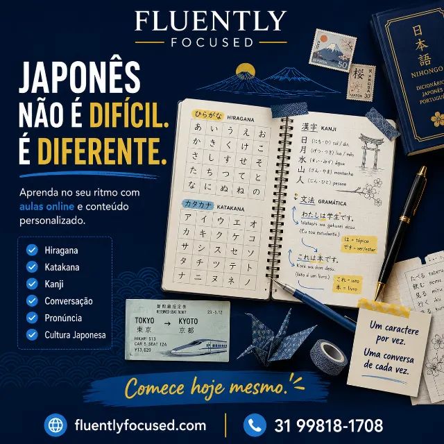 Aulas de Japonês Online | Comece do Zero no Seu Ritmo