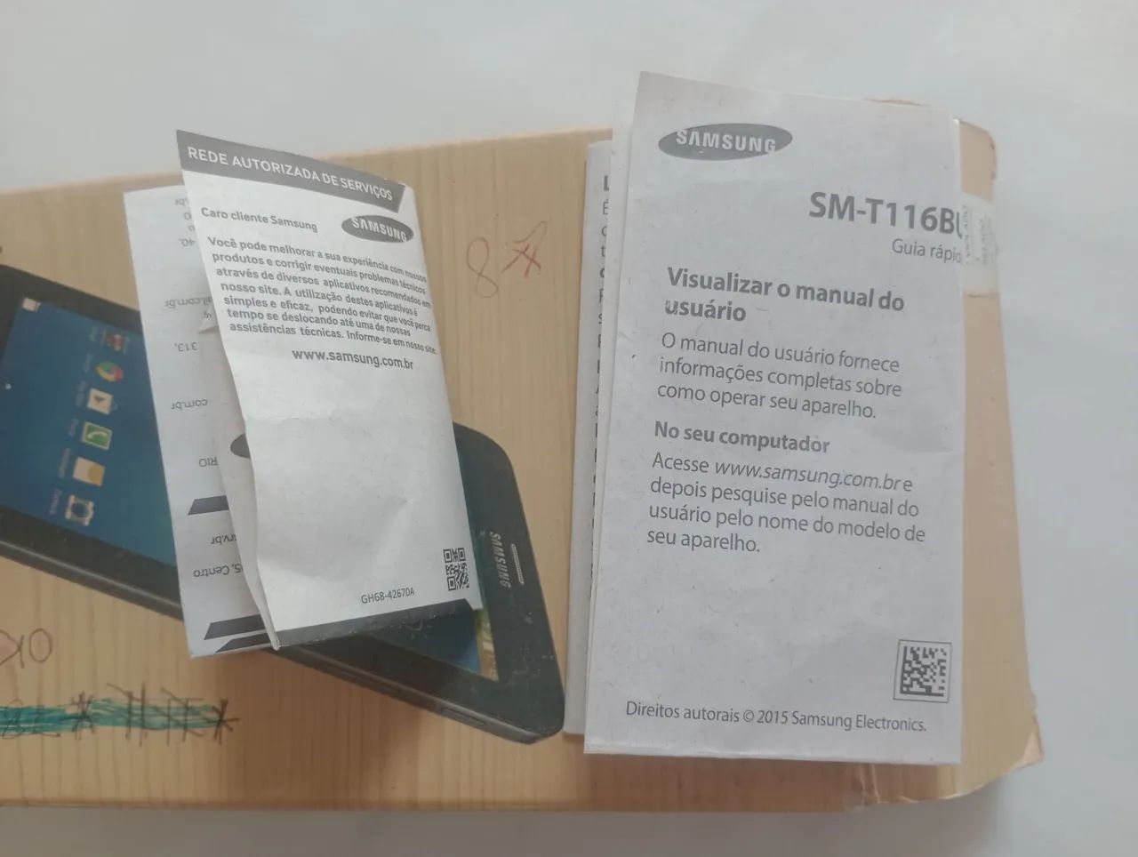 Tablet usado para uso ou para reformar pra vender Samsung Galaxy tab E - Foto 4