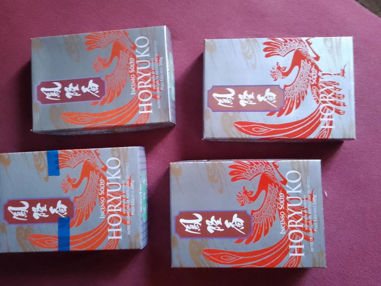 QUATRO CAIXAS DE INCENSO HORYUKO 200g - Foto 4