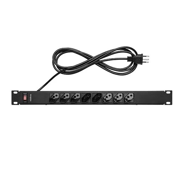 Protetor Eletrônico para Rack Calha 8 Tomadas Bivolt Cabo 1m 10A - Intelbras - Foto 2