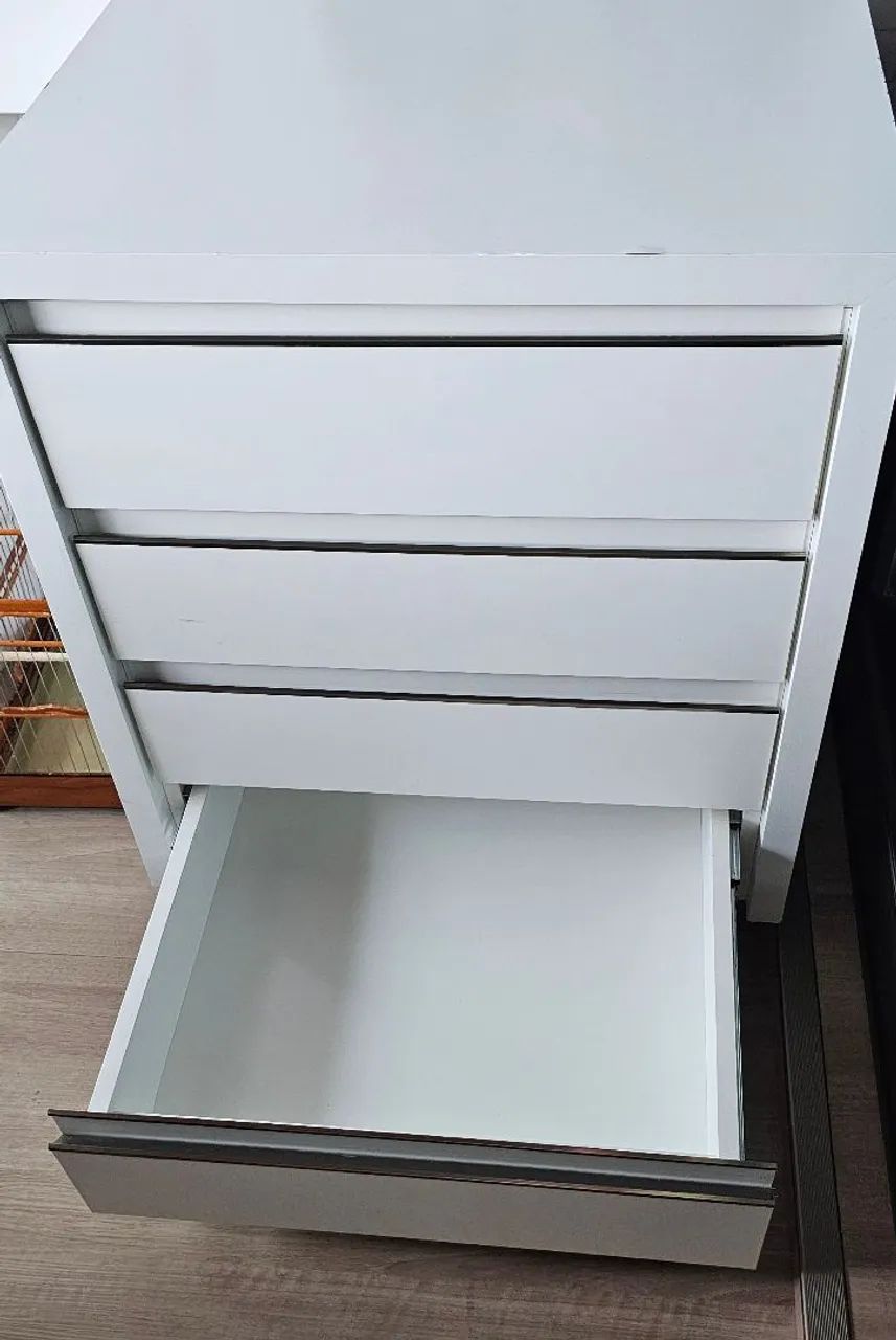 Gaveteiro 4 Gavetas 100% MDF (Corrediças Telescópicas) - Ótimo Estado - Foto 5